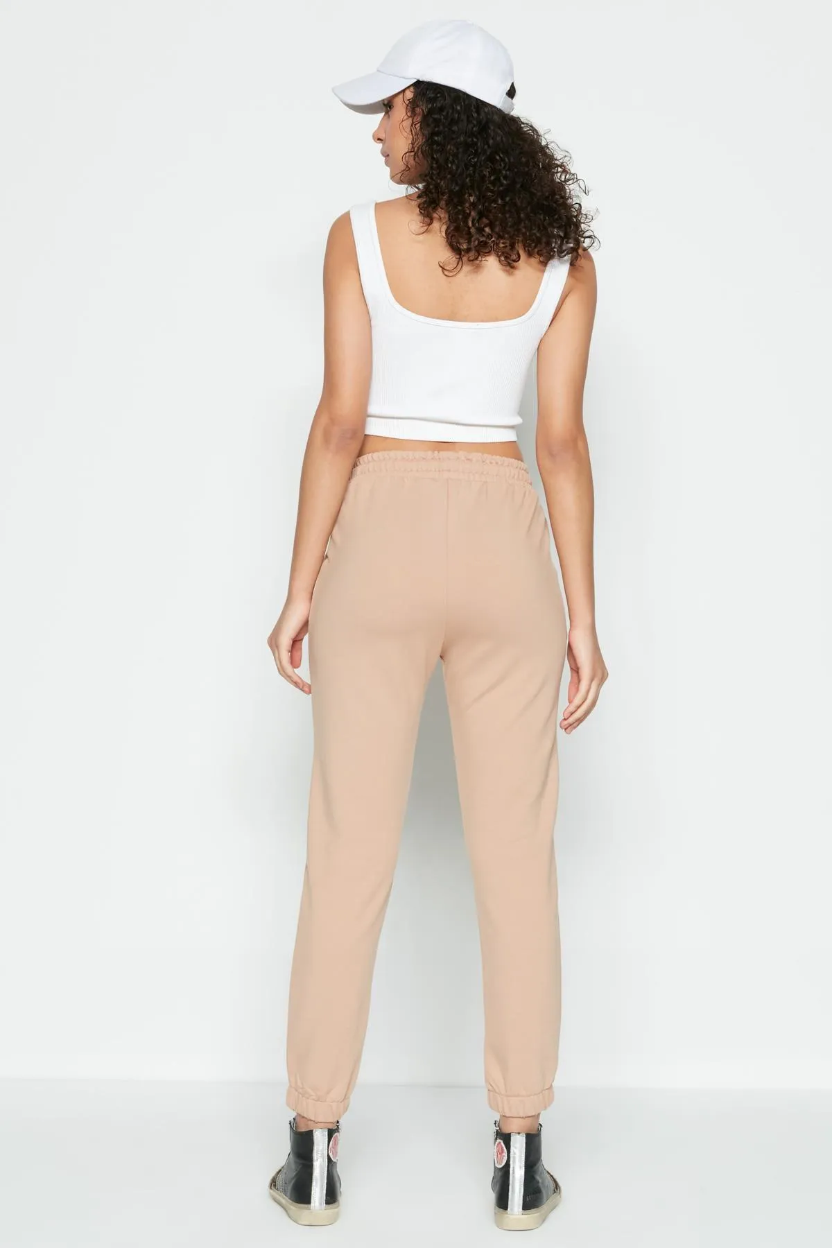 C&City  Basic Jogger Jogginghose 734 Milchbraun
