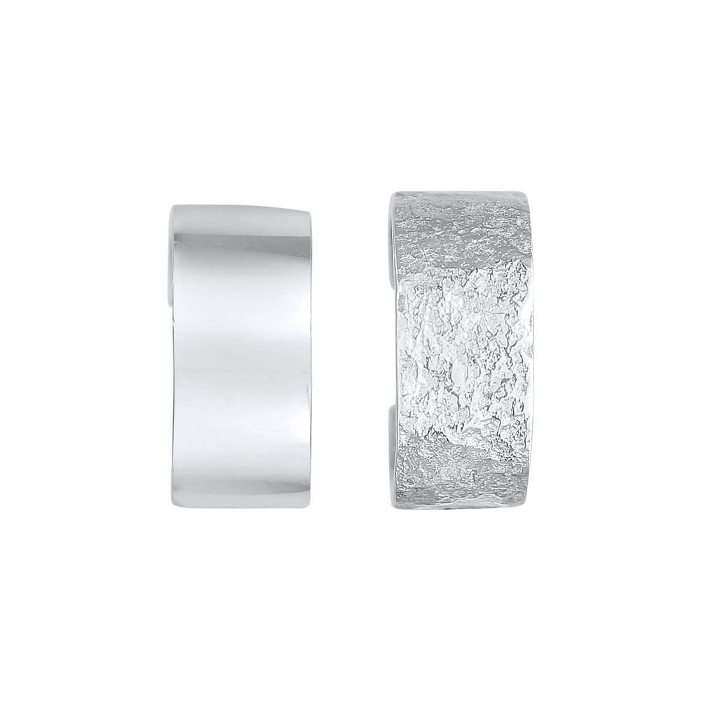 Elli Elli Boucles d'Oreilles Femmes Set Earcuff Basique Martelé en argent sterling 925 Boucles d'oreilles