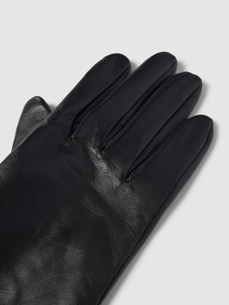 Lederhandschuhe aus echtem Lammleder Modell 'Gueen' in schwarz