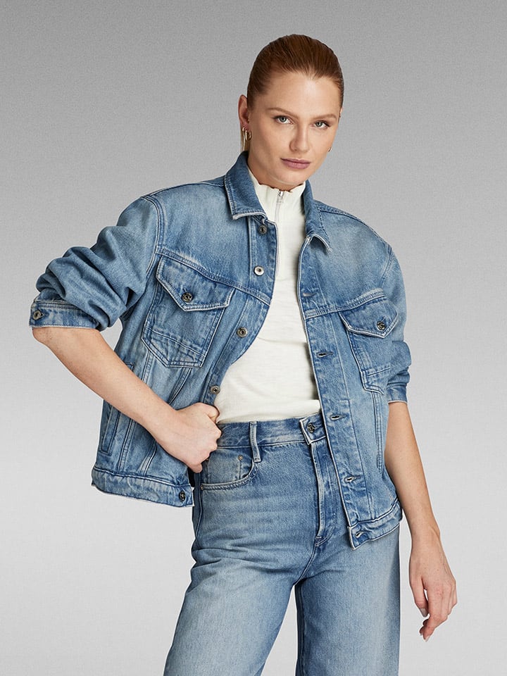 G-Star Jeansjacke in Blau günstig kaufen