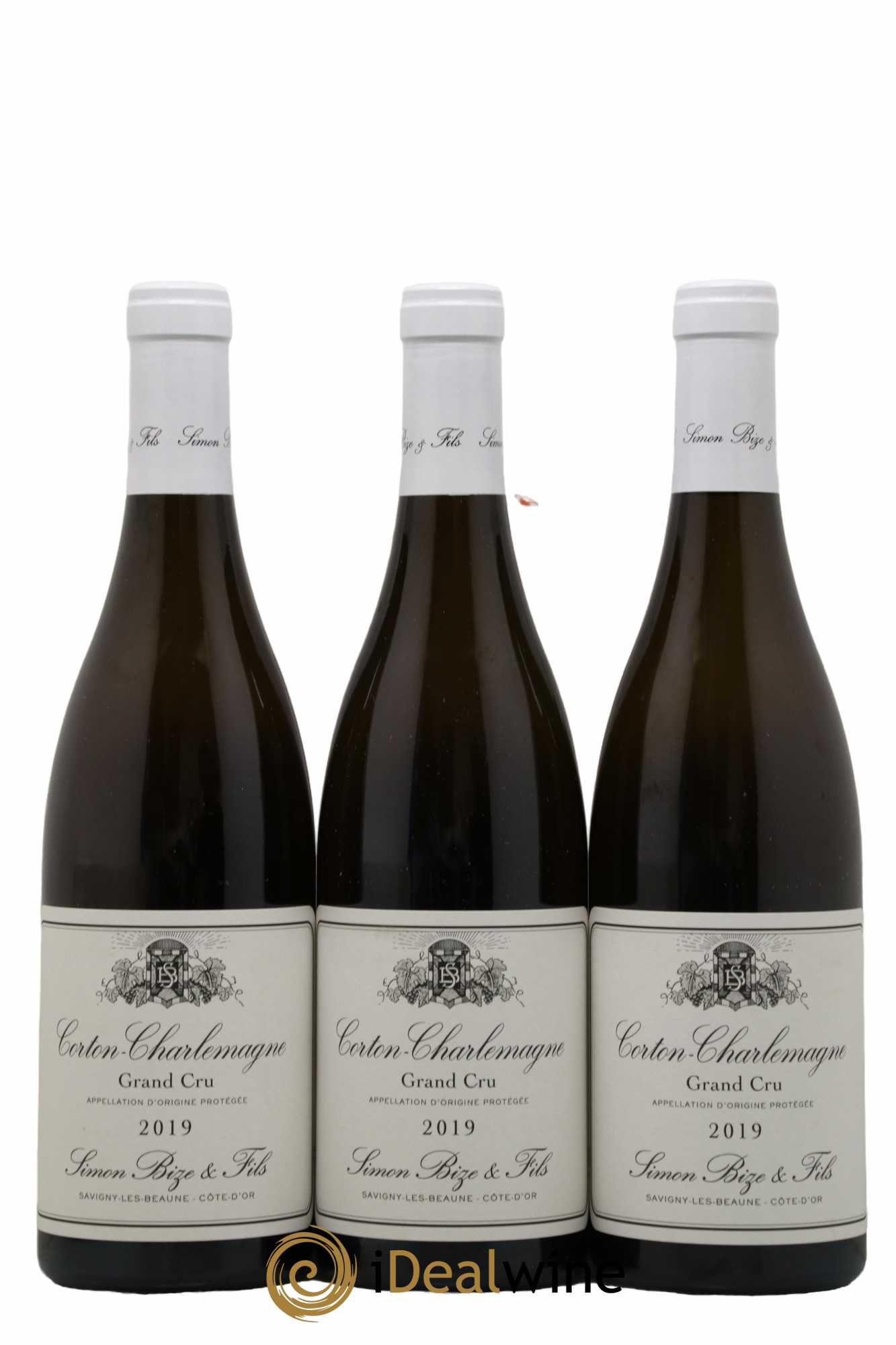 Corton-Charlemagne Grand Cru Simon Bize & Fils  2019 - Lot de 3 Bouteilles