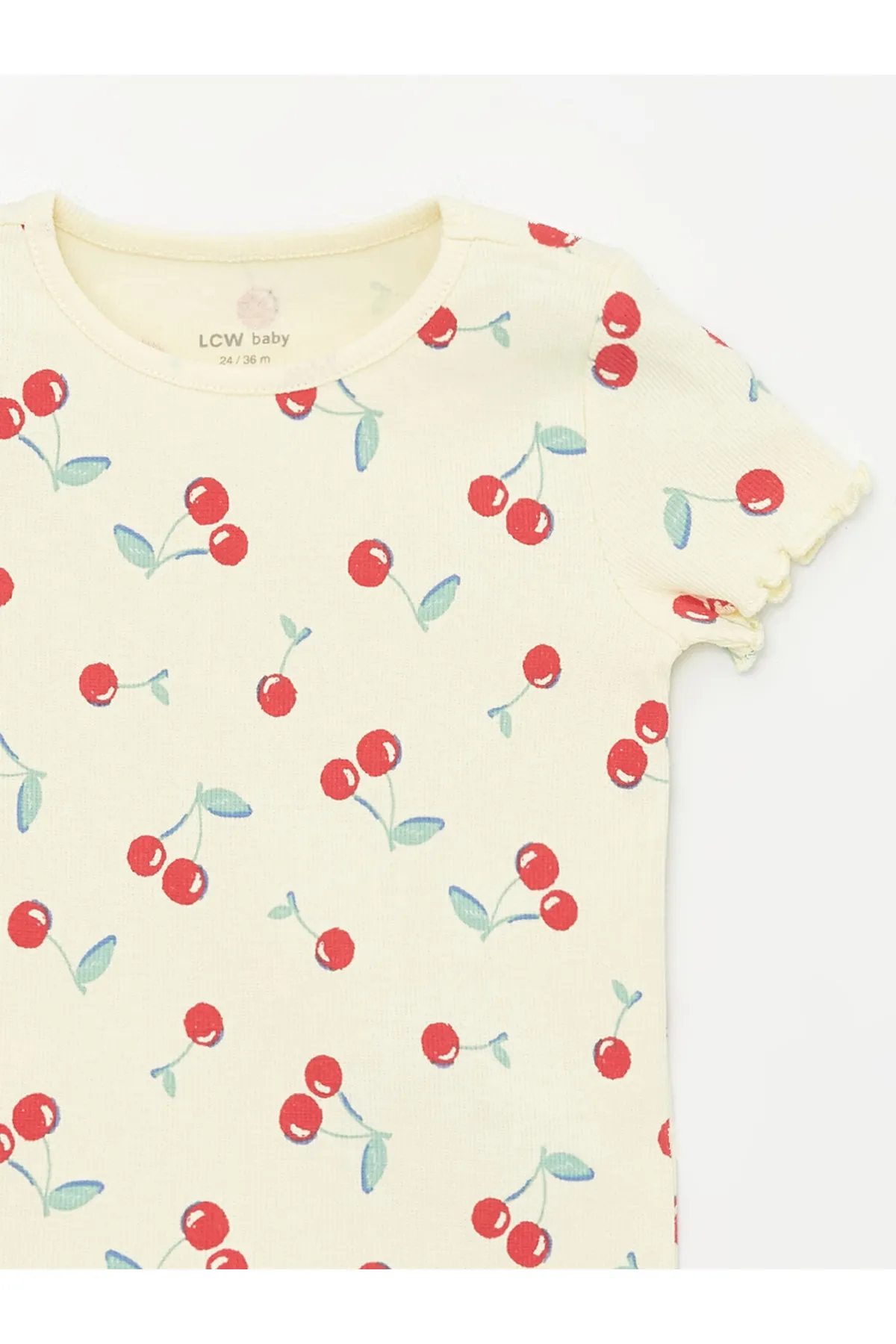 LC Waikiki  Bedrucktes Baby-Pyjama-Set mit Rundhalsausschnitt