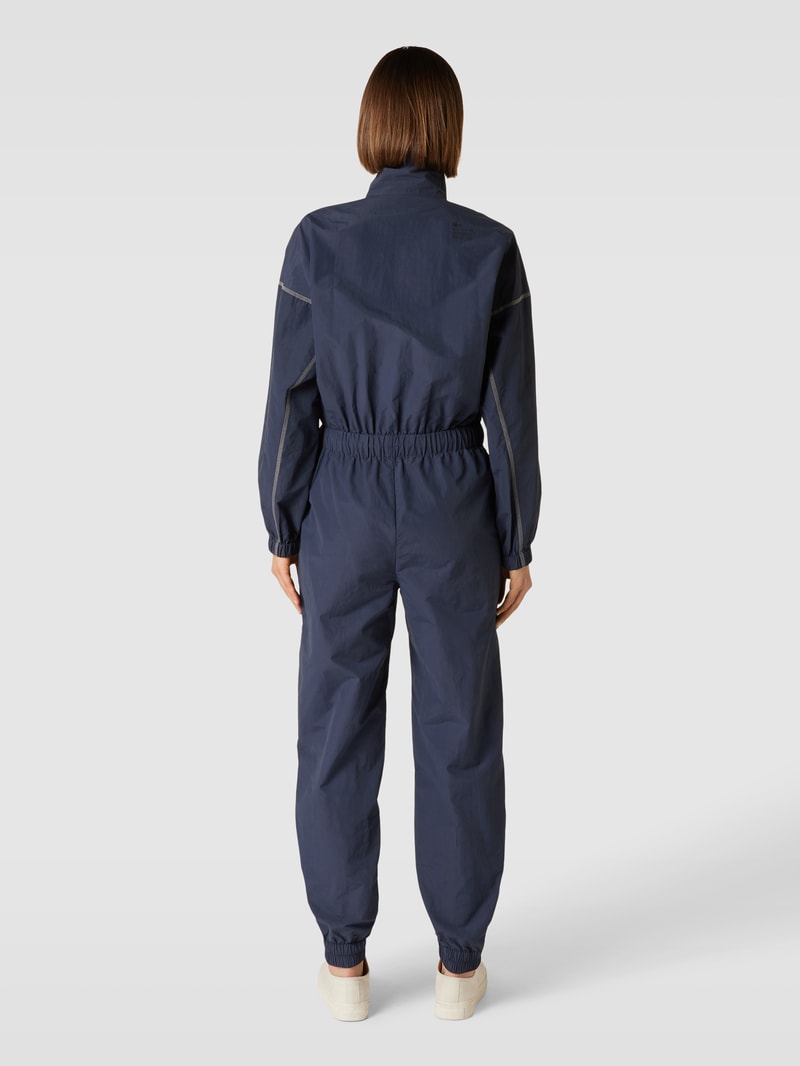 Jumpsuit mit Stehkragen in marineblau