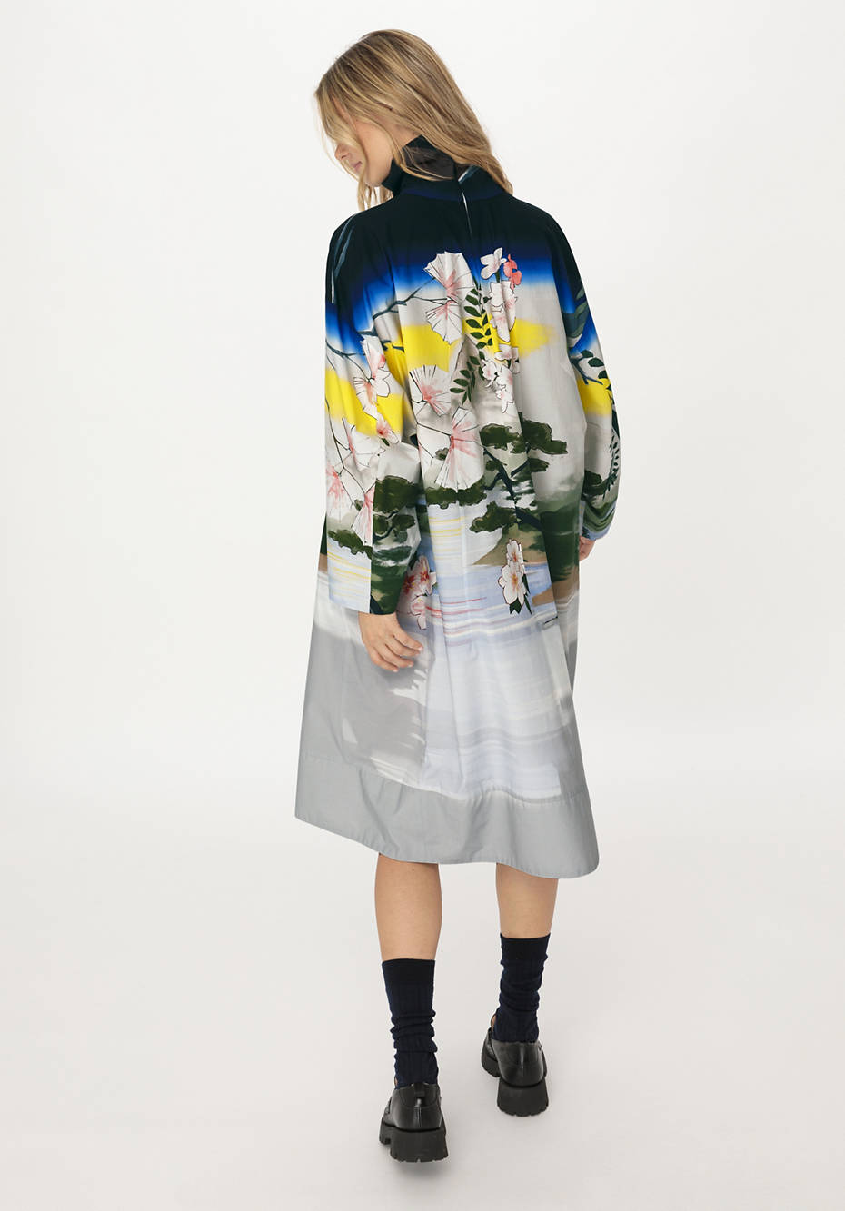 WUNDERKIND X HESSNATUR Kimono-Kleid aus reiner Bio-Baumwolle