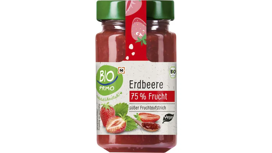 BIO PRIMO Bio Fruchtaufstrich Erdbeere 250 g