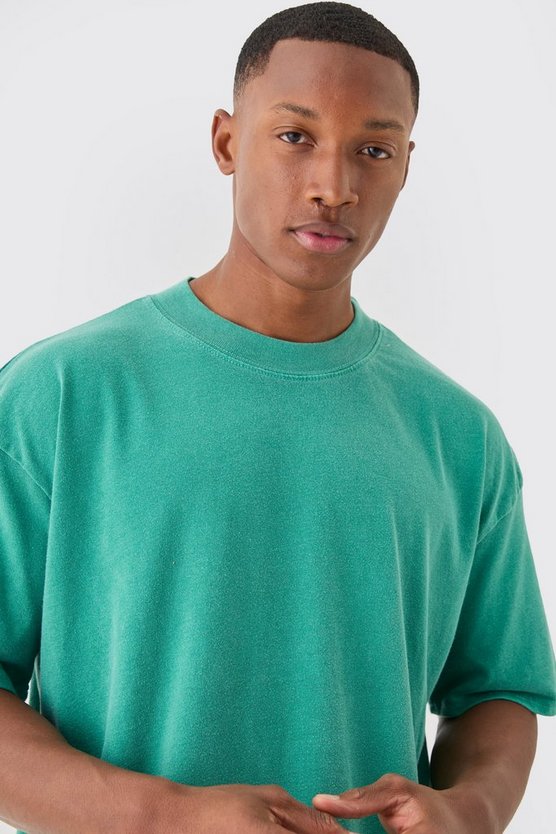 Oversize T-Shirt mit Homme-Print