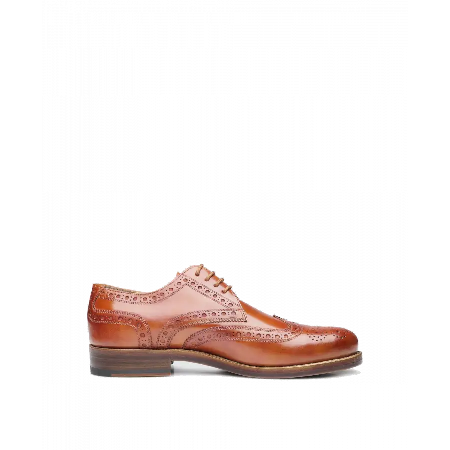 Heinrich Dinkelacker - Businessschuhe Derby ZÜRICH FULL-BROGUE AC Kalbsleder - beige