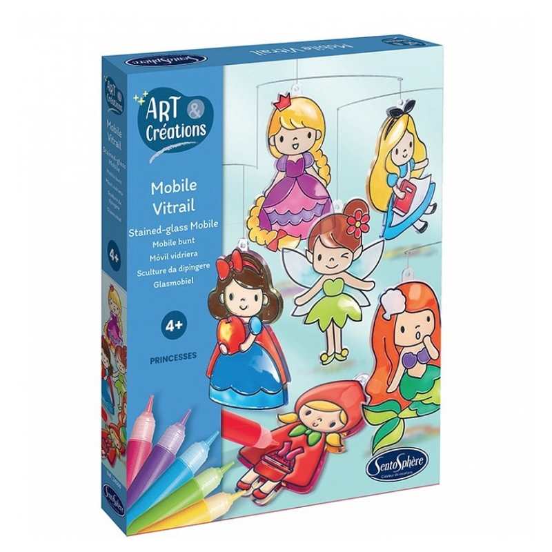 Mobile vitrail Princesses, Art et créations
