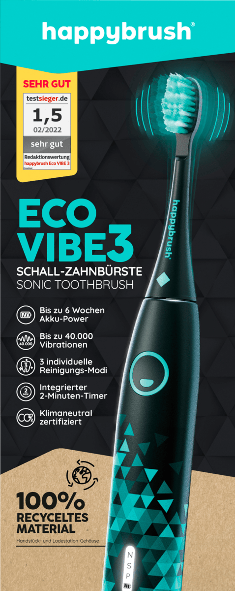Schallzahnbürste Sonic Typ Eco Vibe 3, 1 St