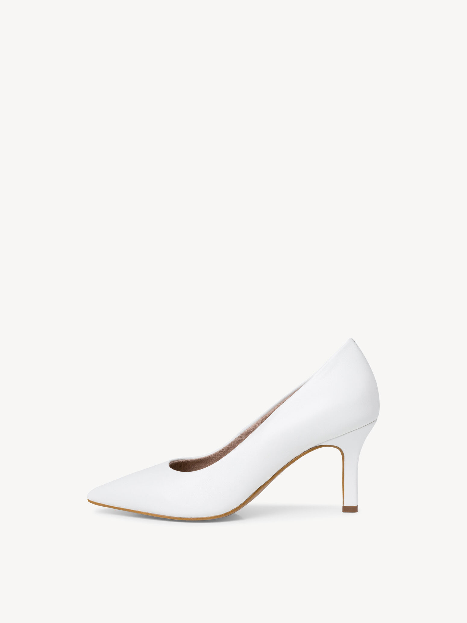 Escarpin en cuir - blanc