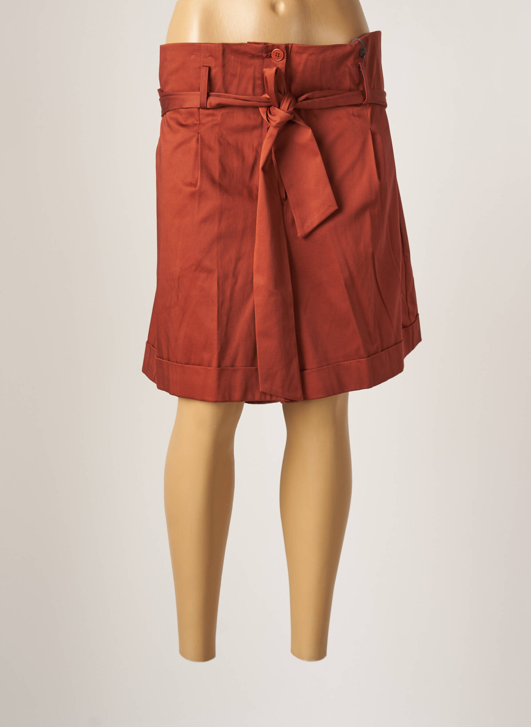 Carla Montanarini Bermudas Femme couleur marron