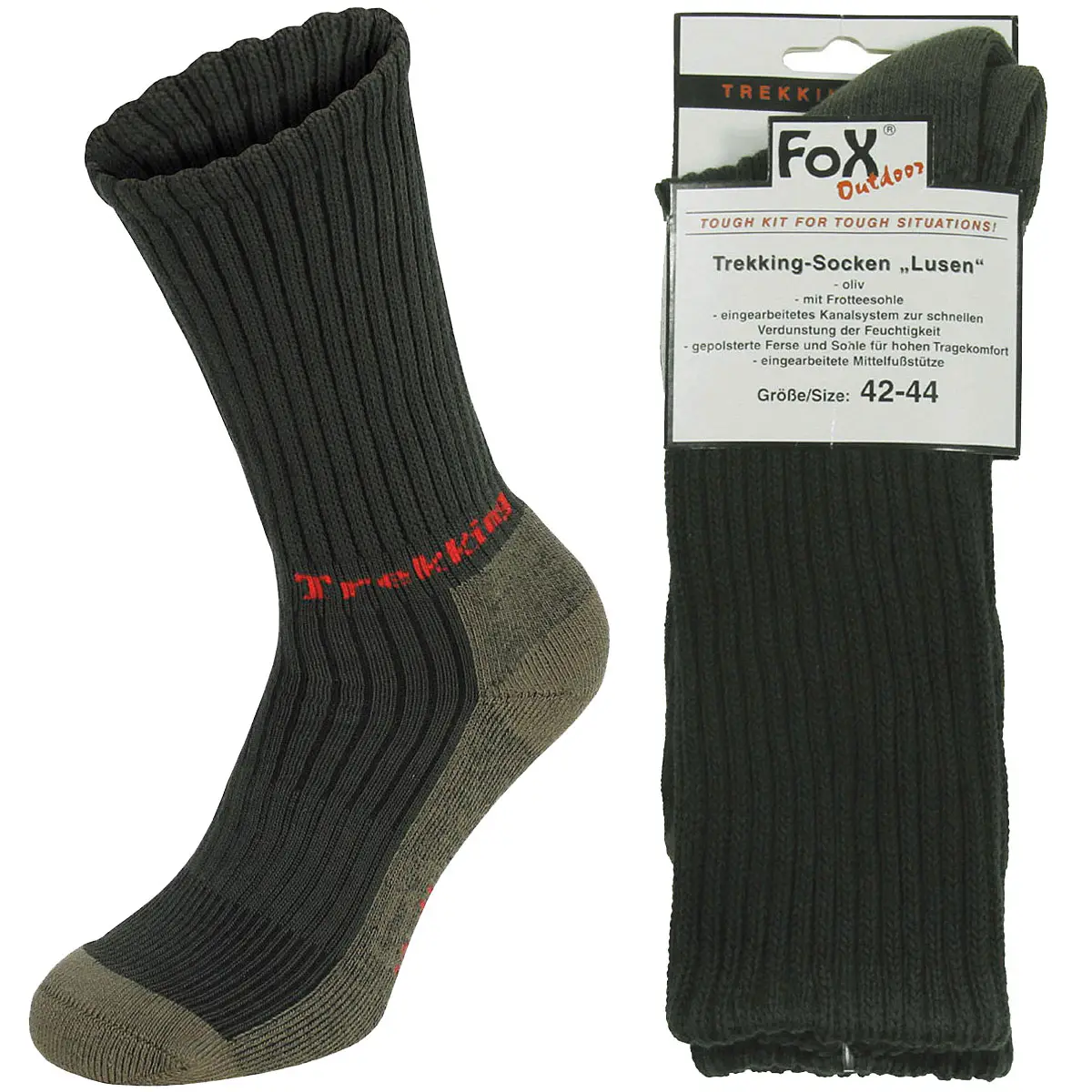Trekkingsocken LUSEN oliv