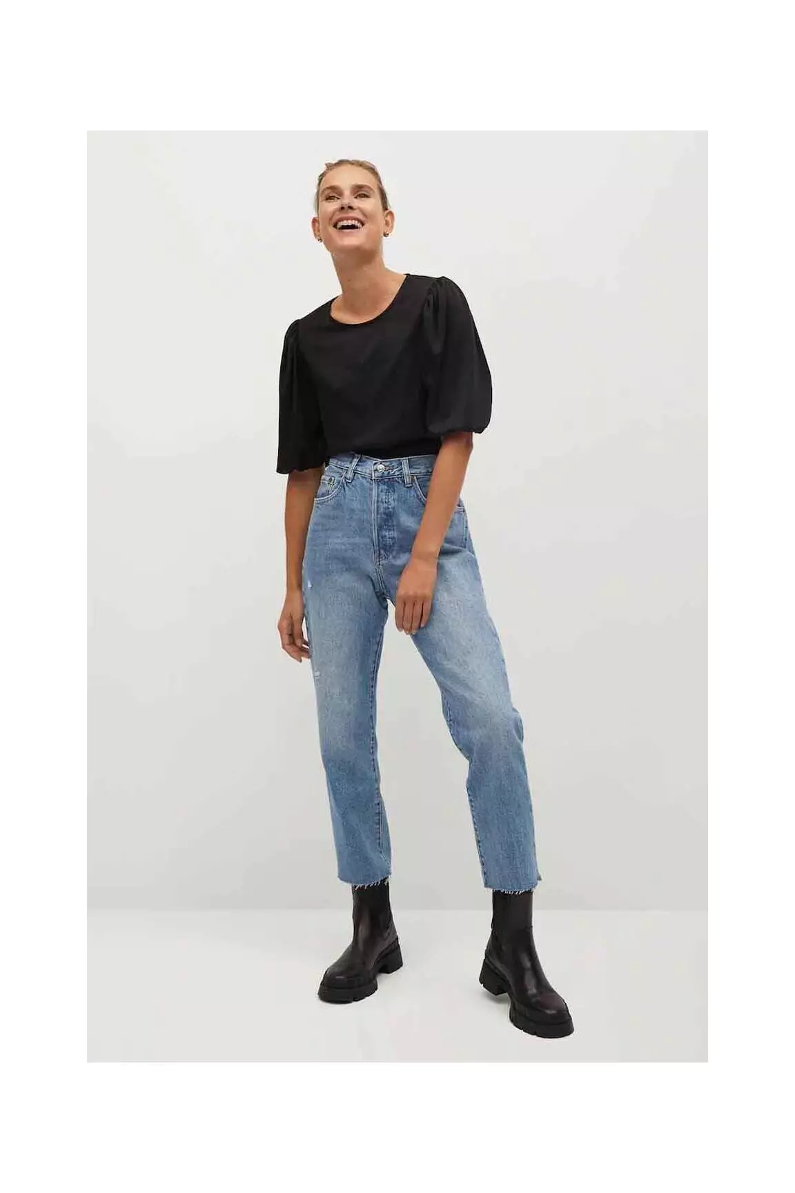 Mango Tshirts Femme couleur noir