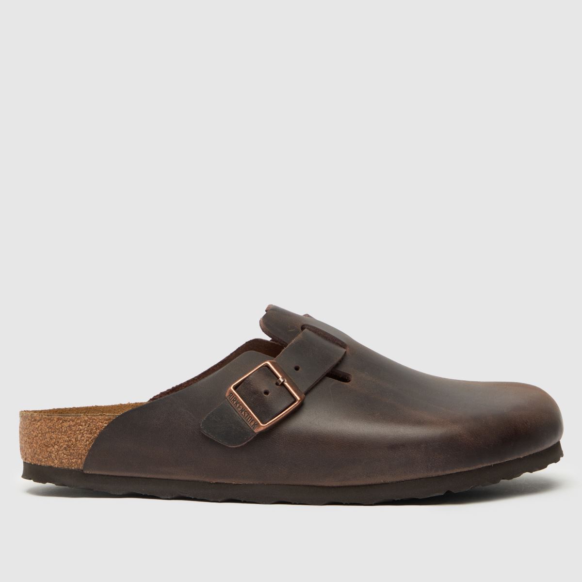 BIRKENSTOCK Boston klumpa szandál sötétbarna színben
