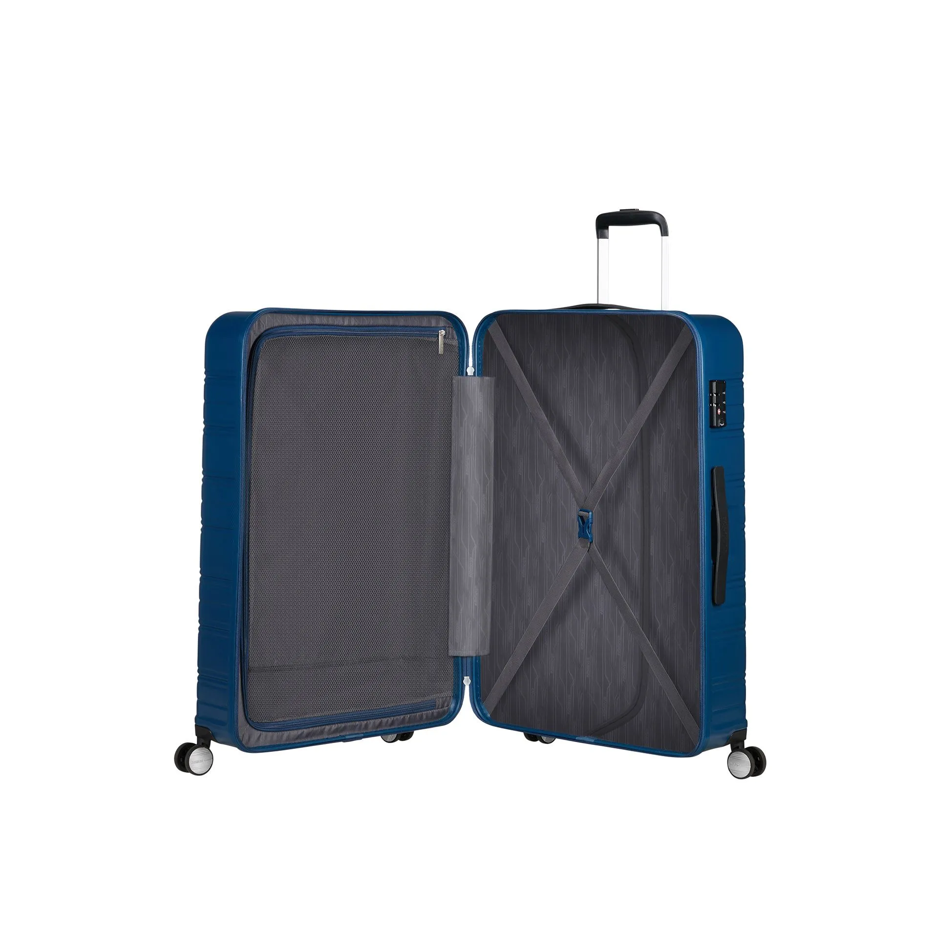 American Tourister HIGH TURN Trolley L SPINNER 77\/28 - Universe Black