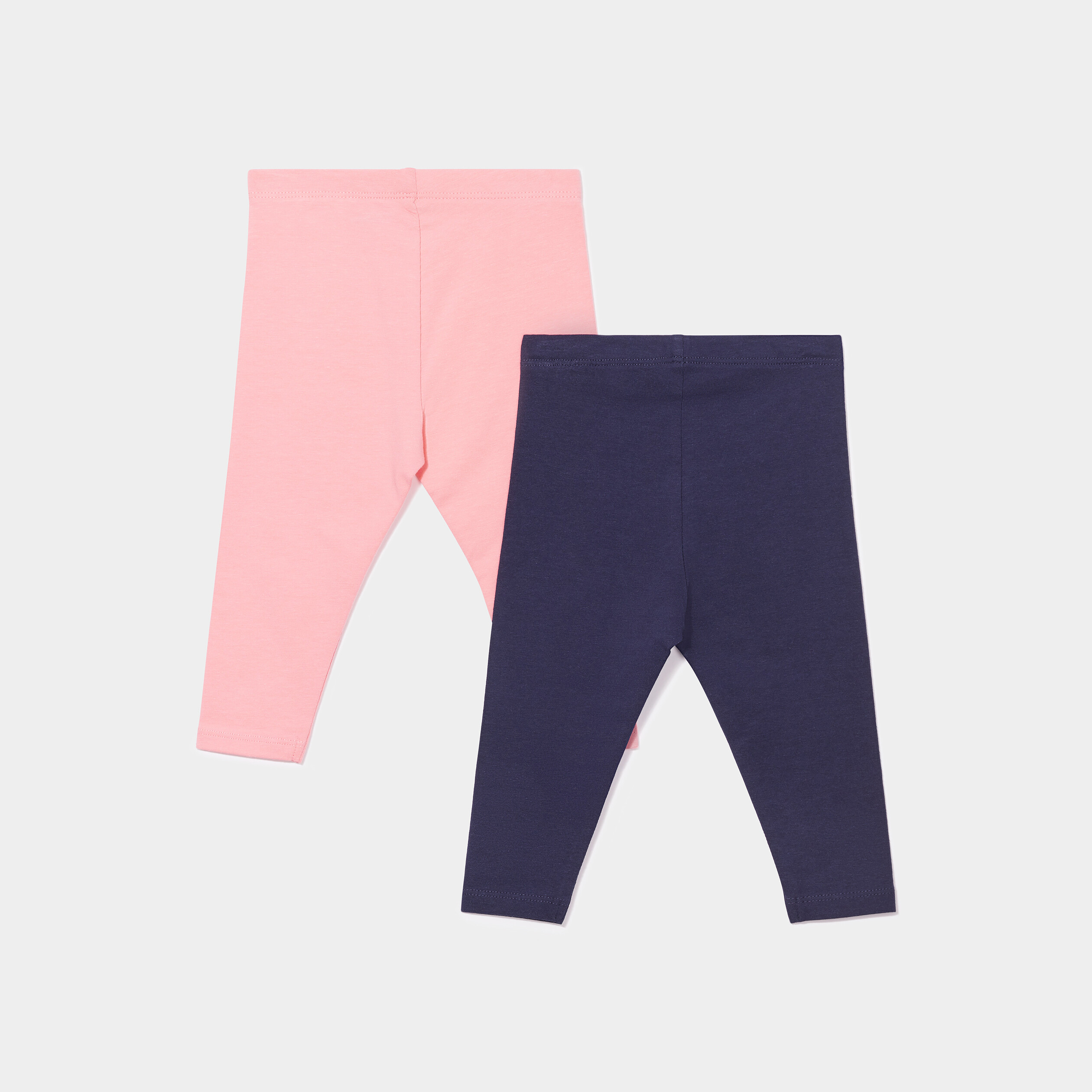 Lot 2 leggings bleu marine bébé fille | La Halle