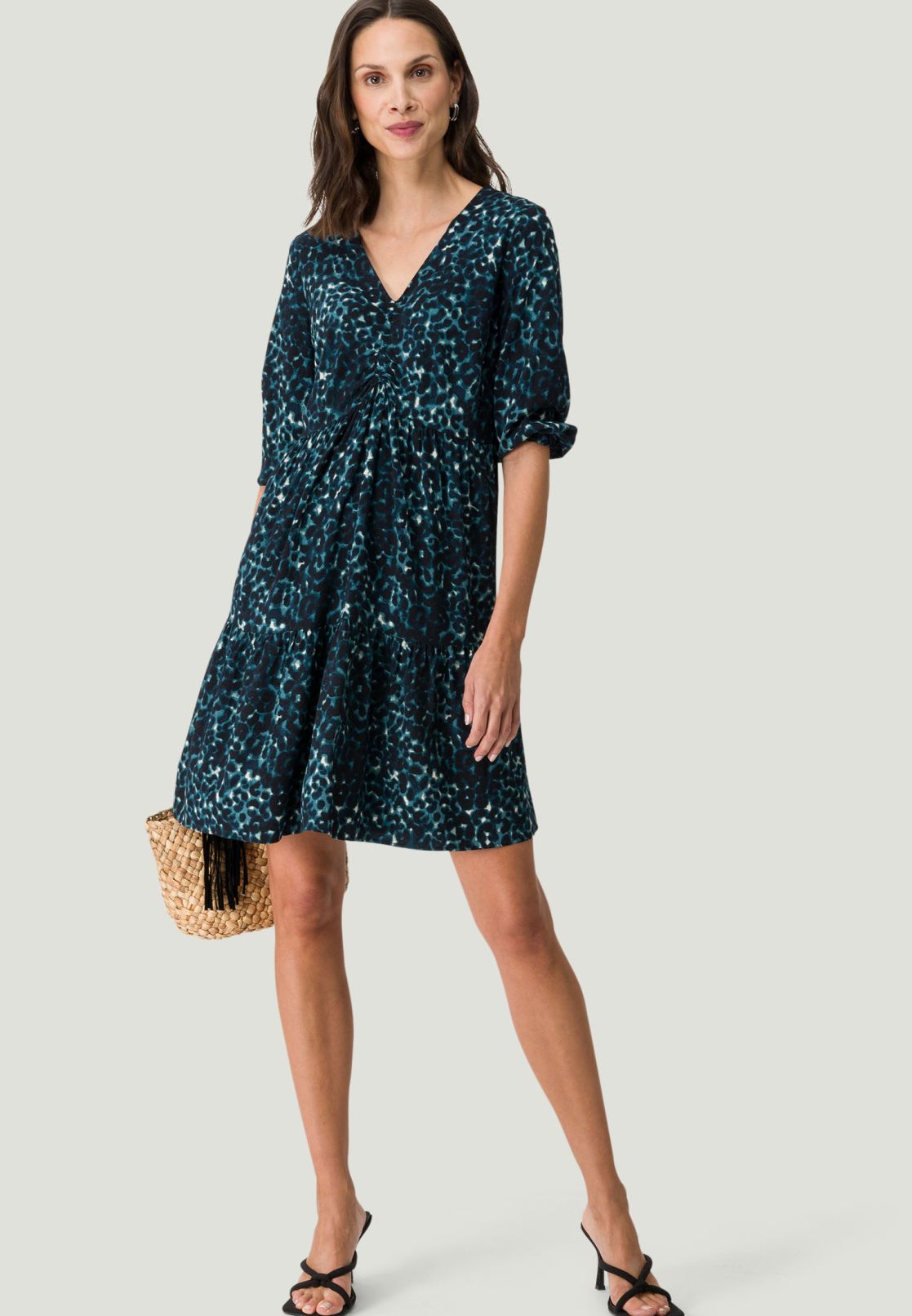 Minikleid mit Leoprint