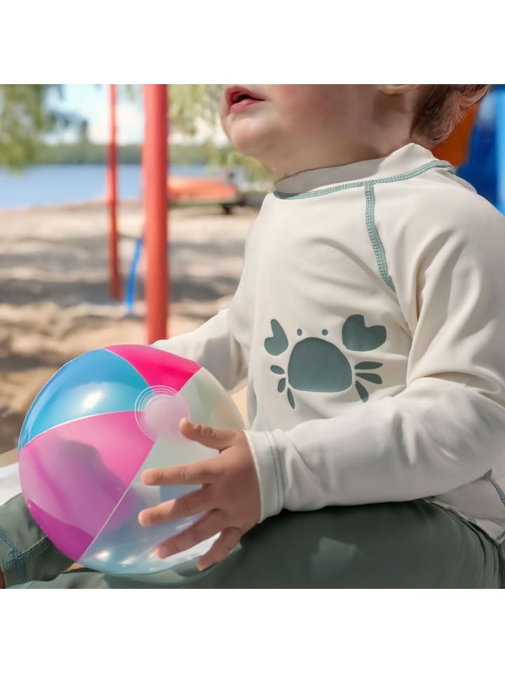 LaLoona Bade-Shirt mit UV-Schutz - Krabbe - Offwhite in weiss,motiv günstig kaufen