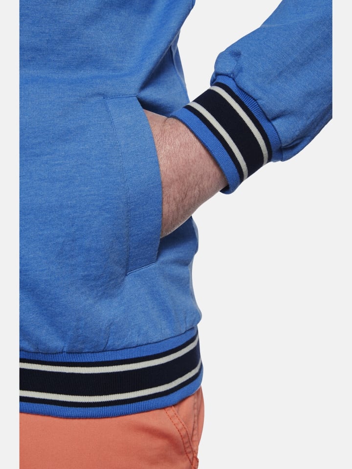Charles Colby Sweatjacke DUKE EDMUND in blau melange günstig kaufen