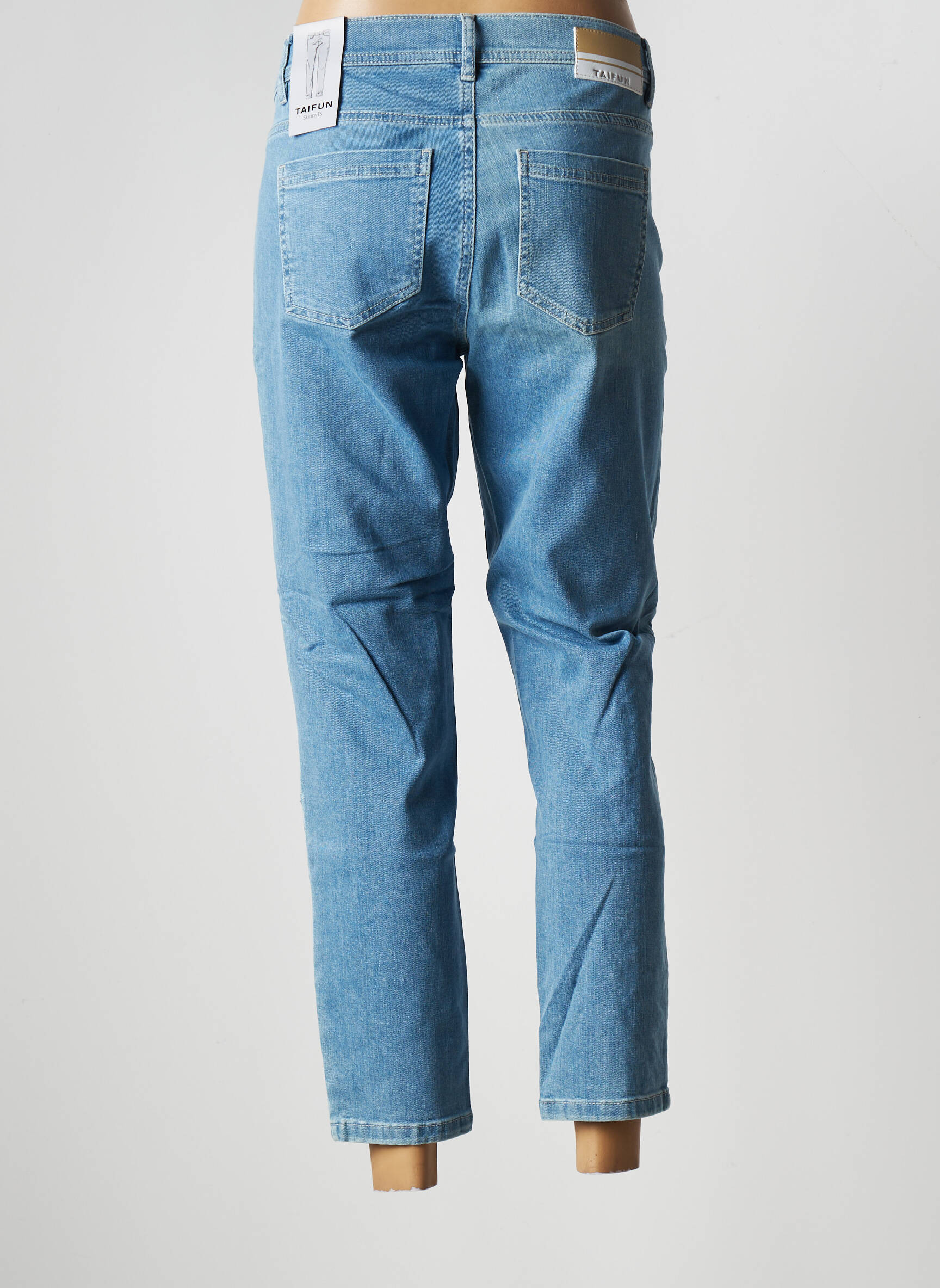 Taifun Jeans Coupe Slim Femme couleur bleu