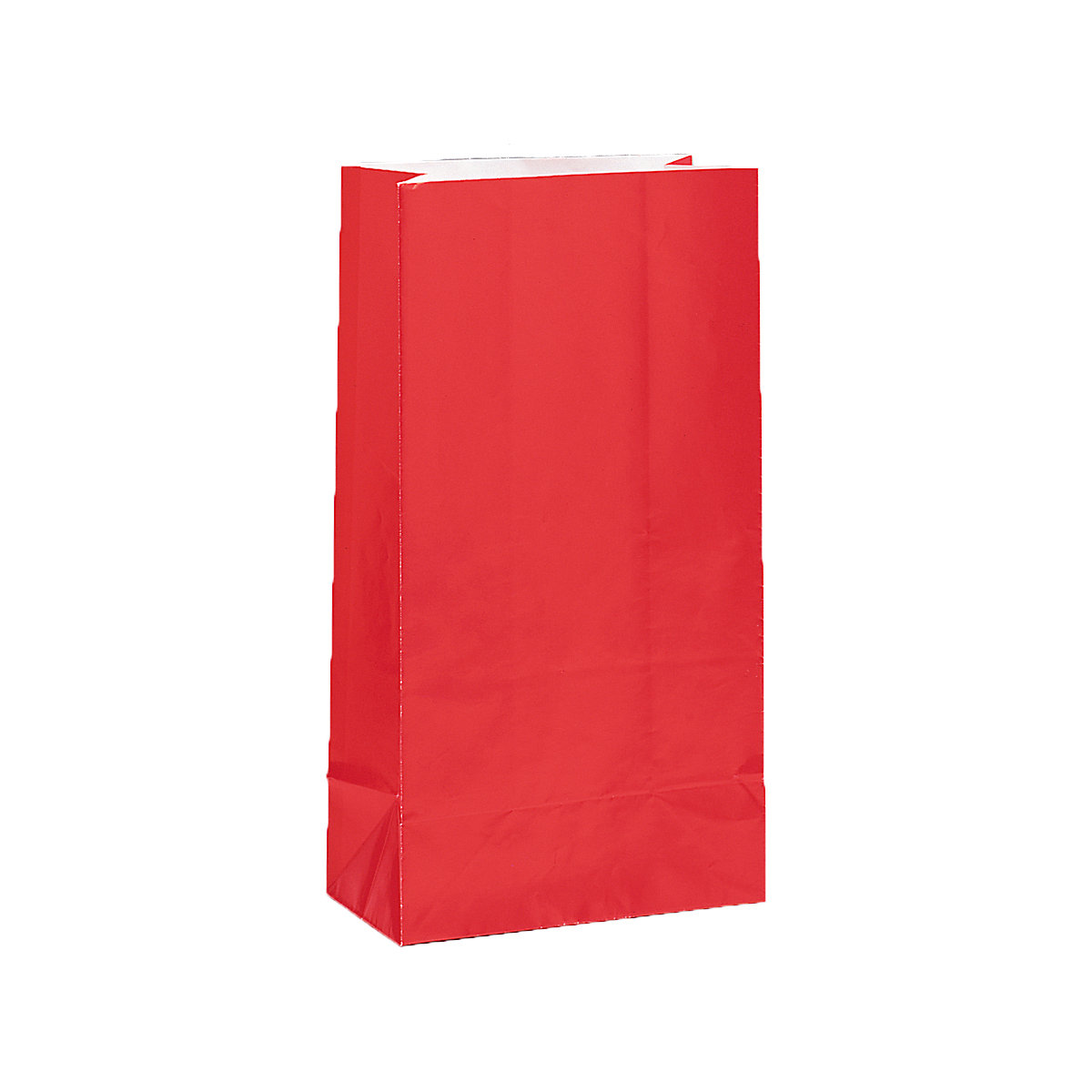Geschenktüte Mitgebseltüte Rot, Papier, 25,4 x 13,3 cm, 12 Stück