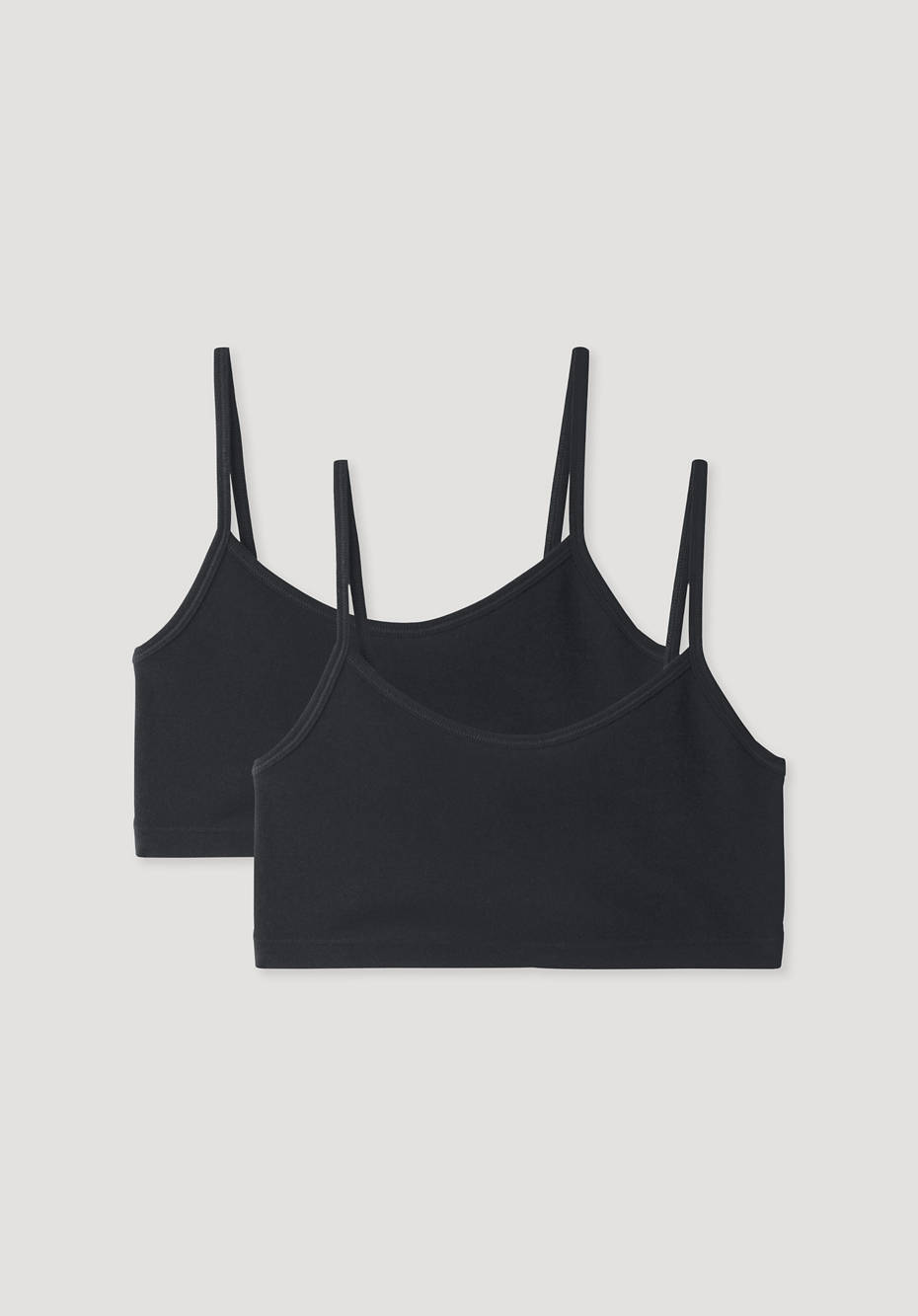 Bustier im 2-er Pack aus reiner Bio-Baumwolle