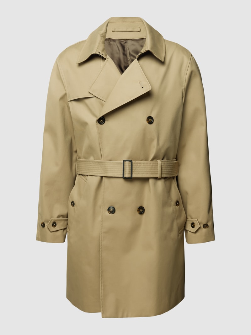 Jacke mit Stoffgürtel in camel