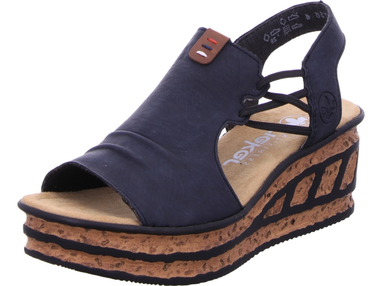 RIEKER Klassische Sandalen blau