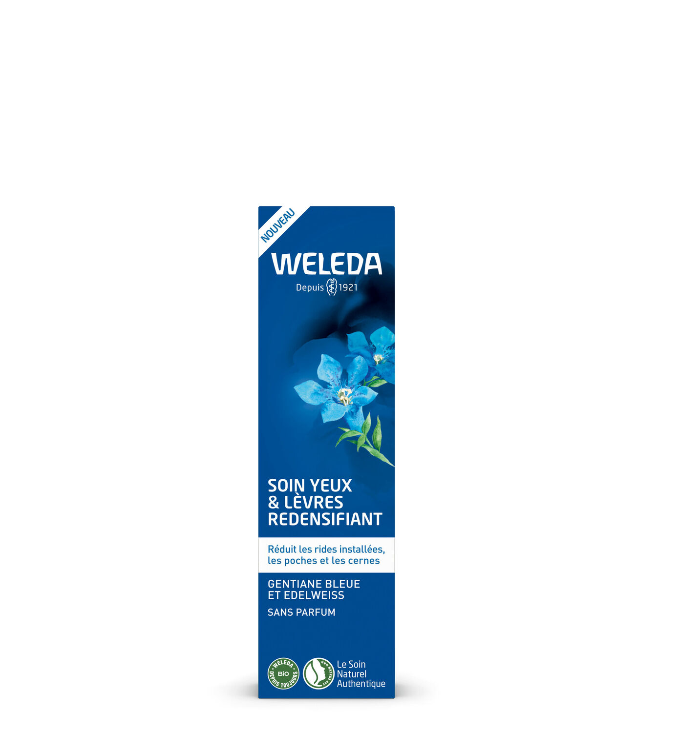 Weleda Gentiane Bleue et Edelweiss Soin Yeux et Lèvres Redensifiant