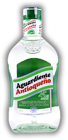 Antioqueno Aguardiente ( Zuckerrohrschnaps ) Kolumbien Sin Azucar (ohne Zucker) 24% Antioqueno Aguardiente ( Zuckerrohrschnaps ) Kolumbien Sin Azucar (ohne Zucker) 24% Zuckerrohrschnaps aromatisiert mit Anis. 0,7	 Liter - Vol 24%