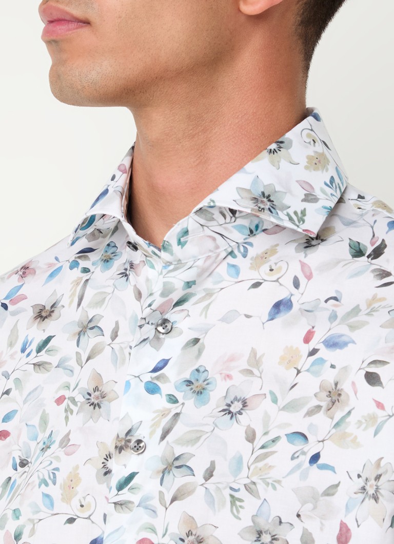 Profuomo Slim fit košulja s cvjetnim printom