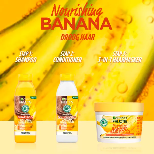 Garnier Fructis Výživný banánový vlasový kondicionér 350ml
