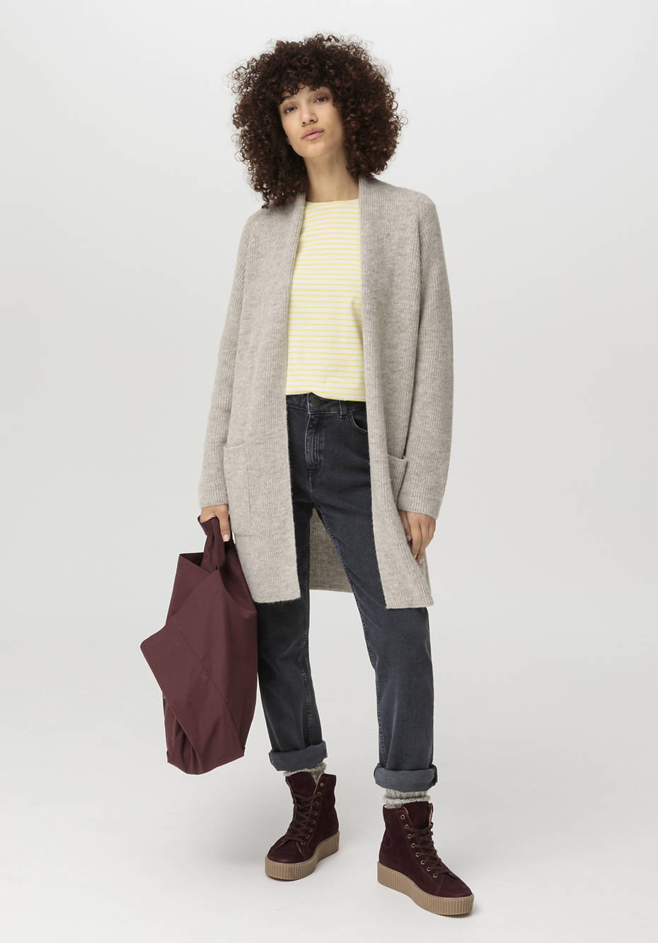 Strickjacke aus reinem Baby-Alpaka