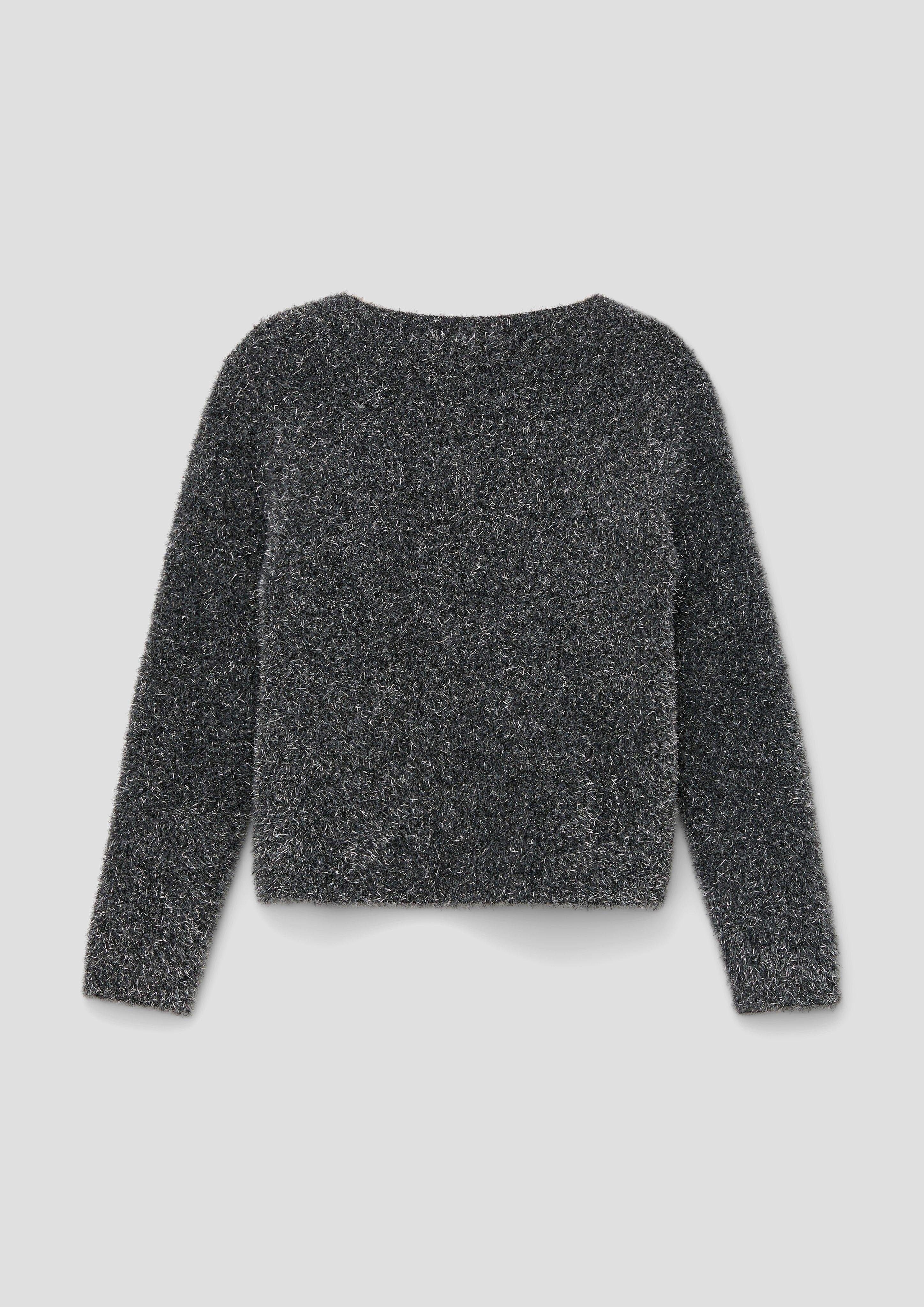s.Oliver Strickjacke Cardigan aus Effektgarn