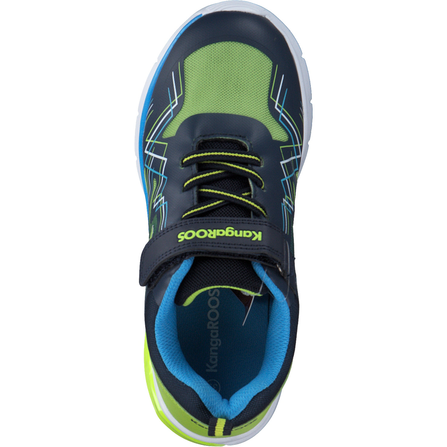 KangaROOS K-SL Flasher EV 00011, Sneakers Low, Kinder, dk navy/lime