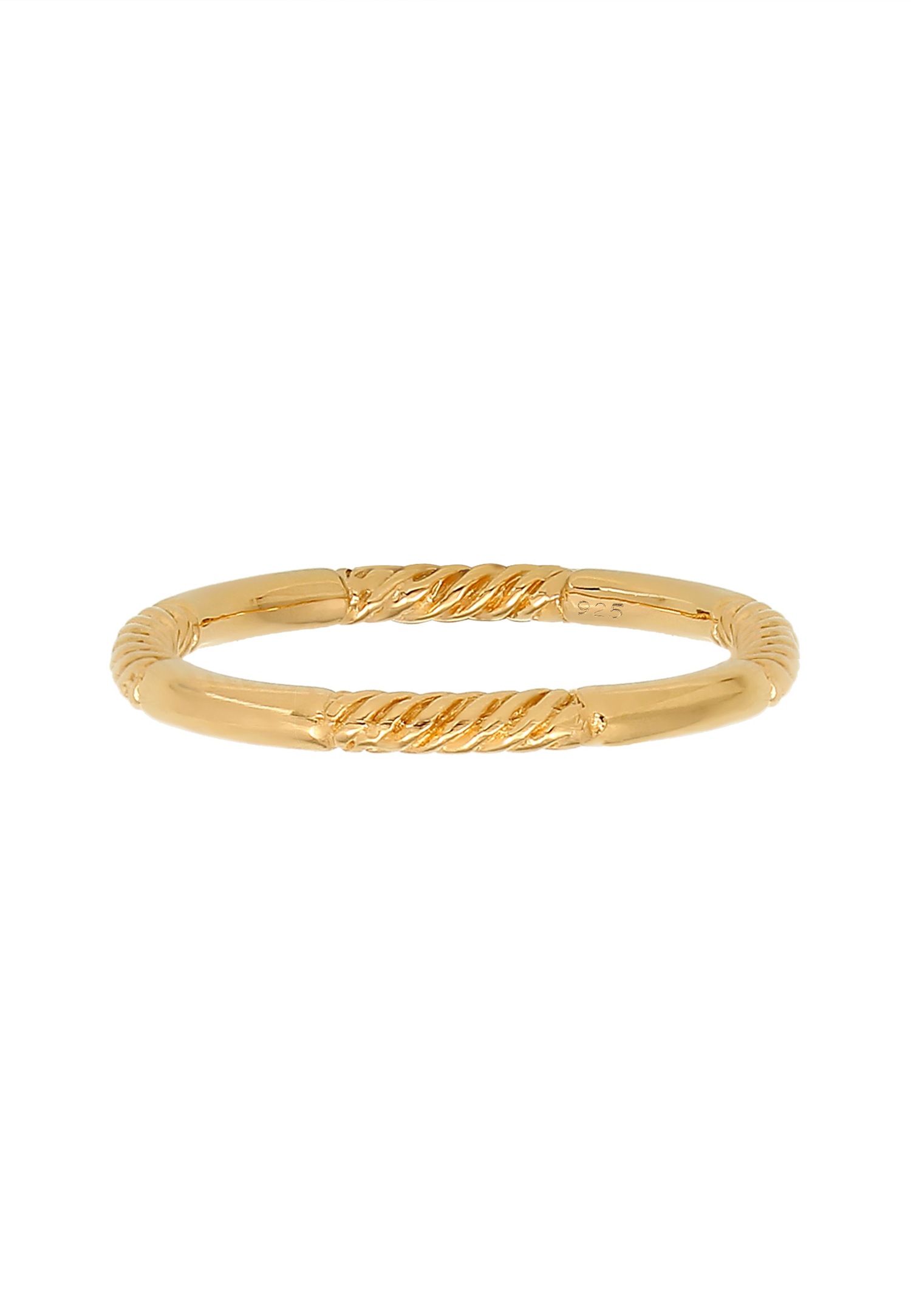 Elli Stacking Basic Turned Minimal női karkötő - (925/1000) ezüst
