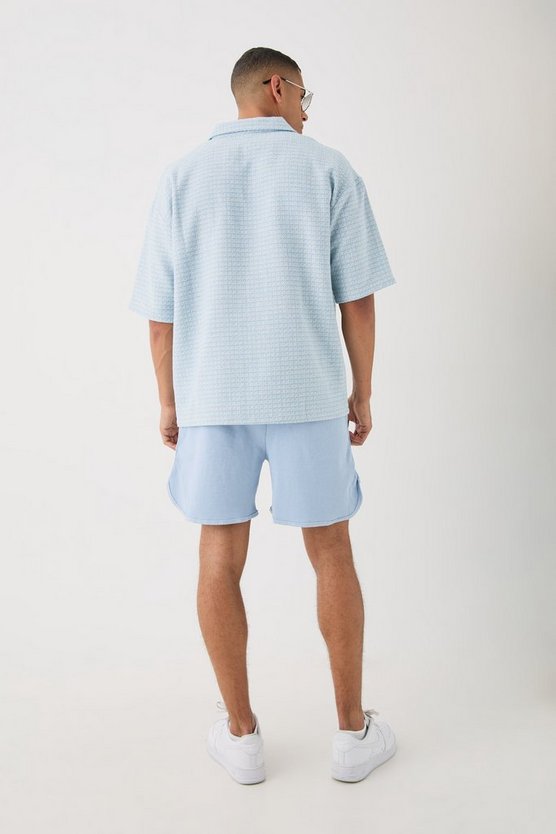 Gerippte Shorts