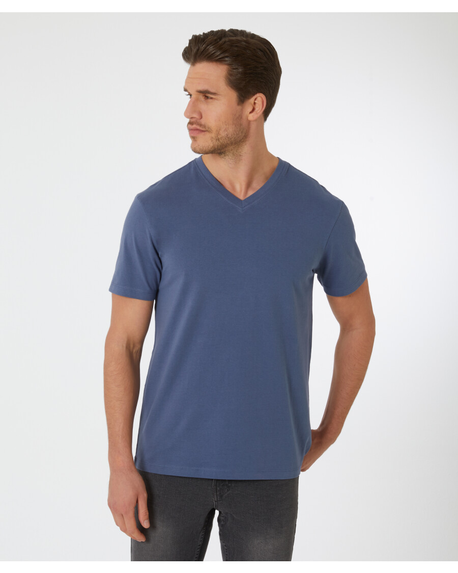 Jeansblaues T-Shirt