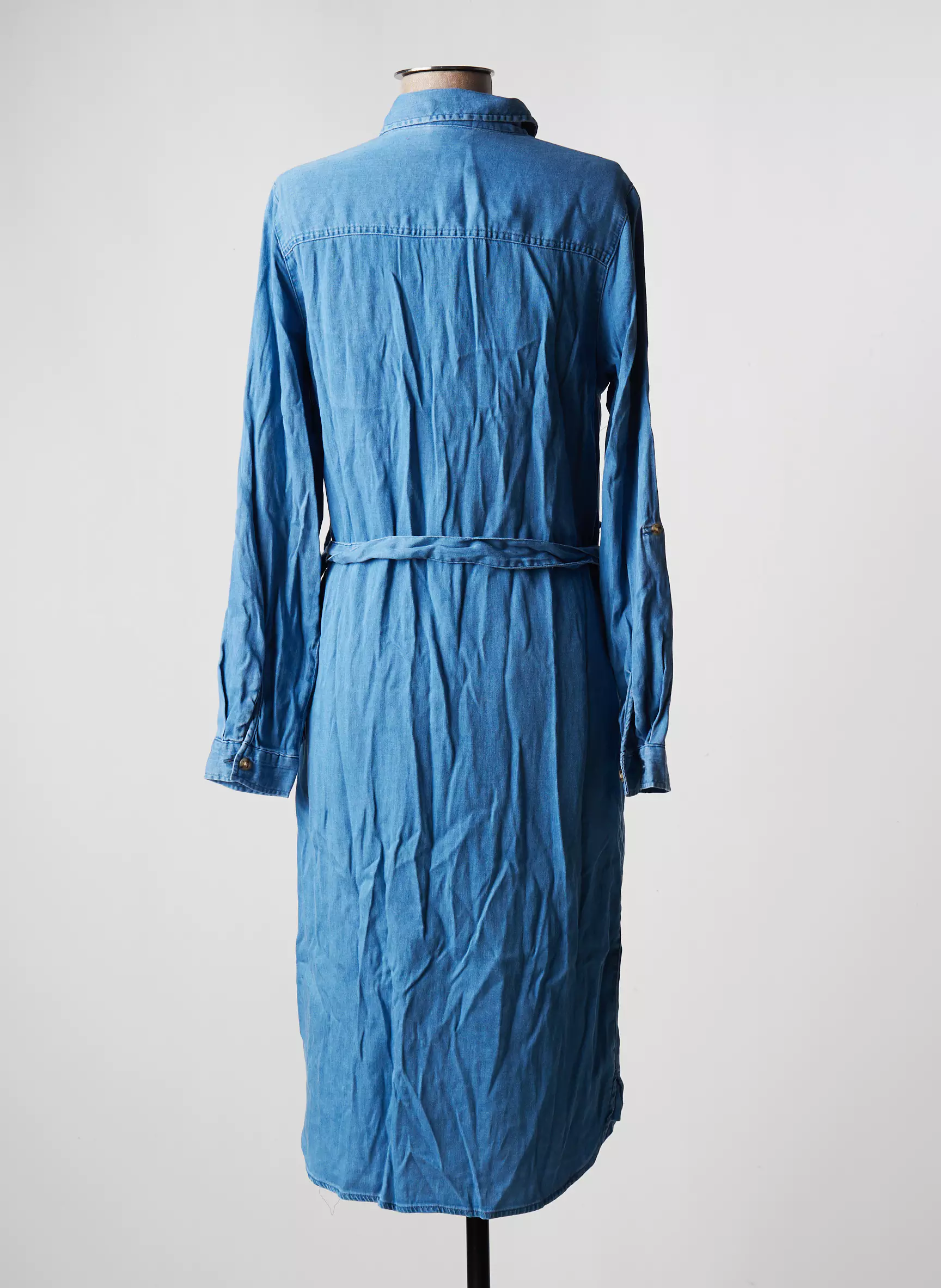 Vila Robes Mi Longues Femme couleur bleu
