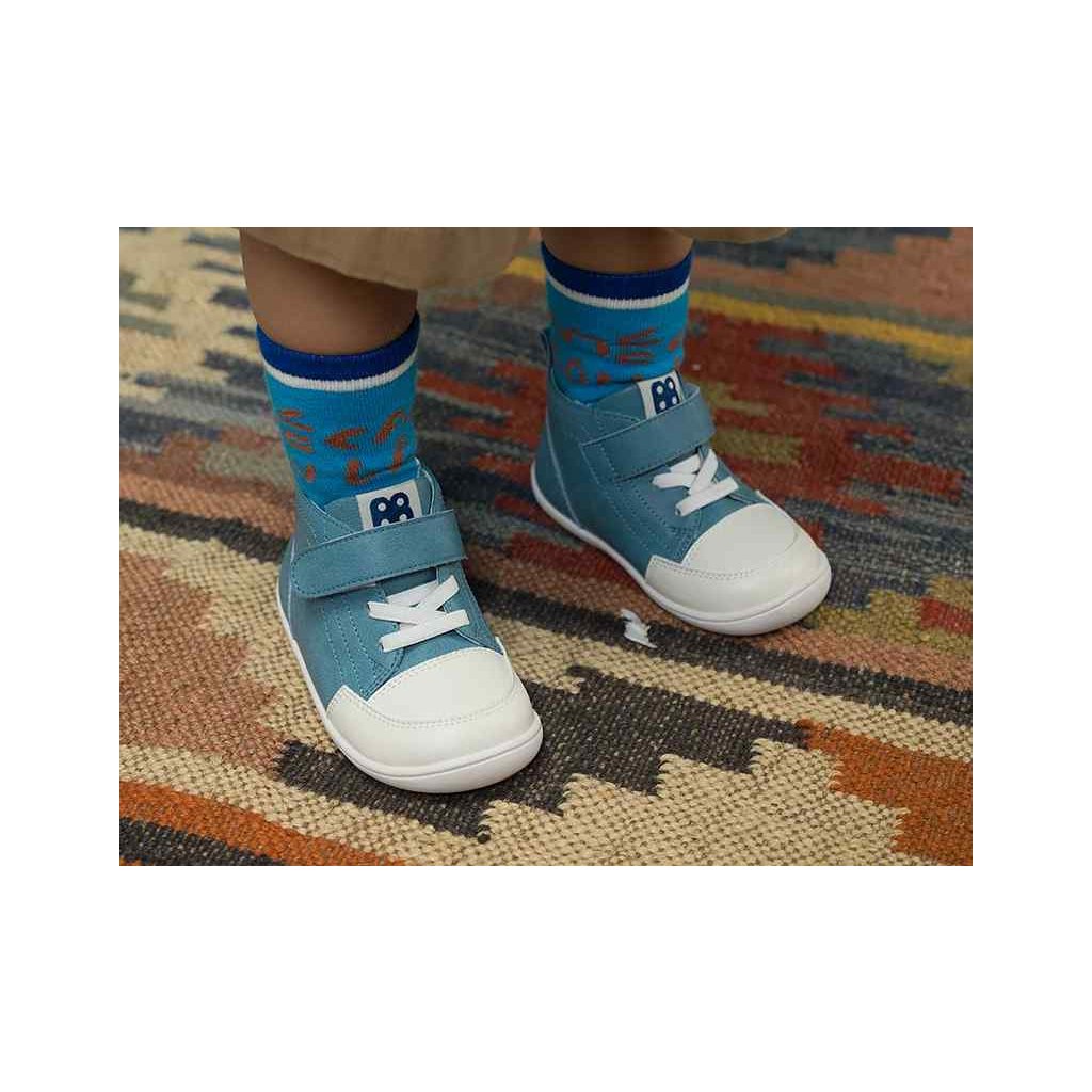 LBL Baby Mono Blue BBC218106-BU blaue-Barfuß-Stiefeletten