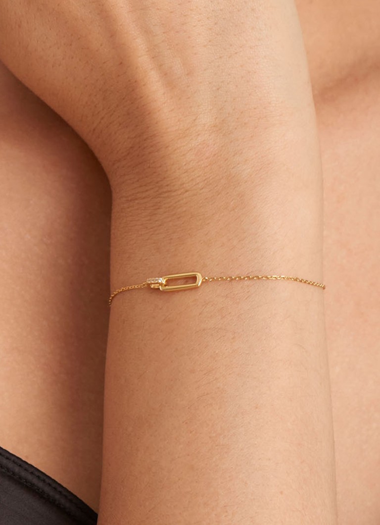 Ania Haie Glam Interlock bracelet gold plated