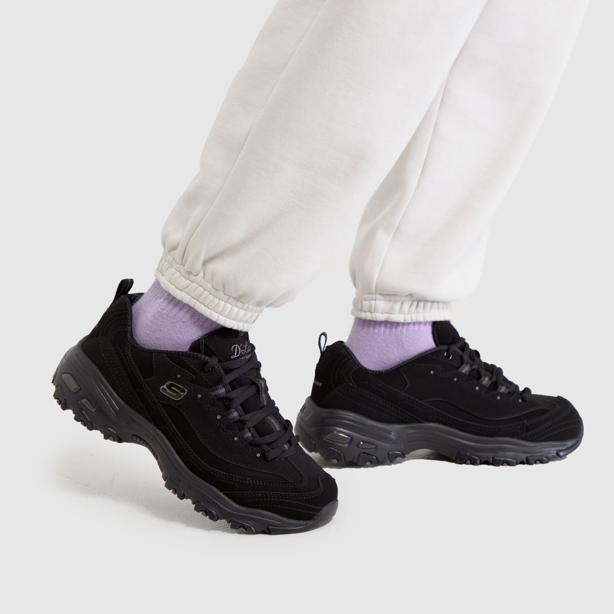 SKECHERS dlites play-on superge v črni barvi