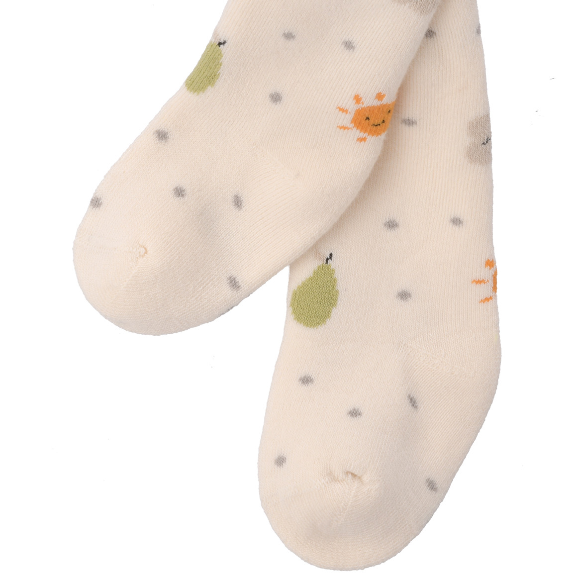 Baby Frottee-Strumpfhose mit Allover-Motiv