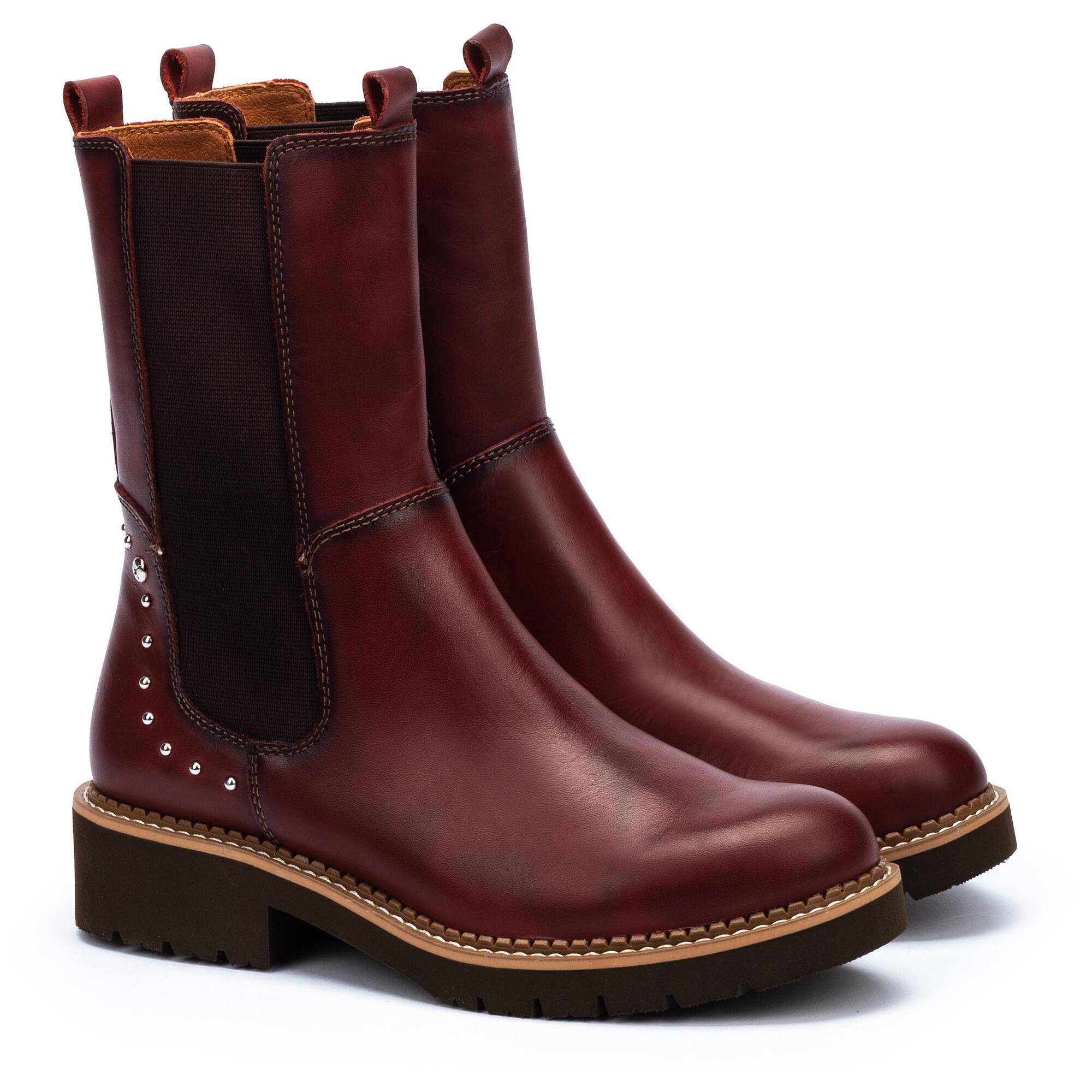 Damskie skórzane buty Pikolinos Vicar - CLAY