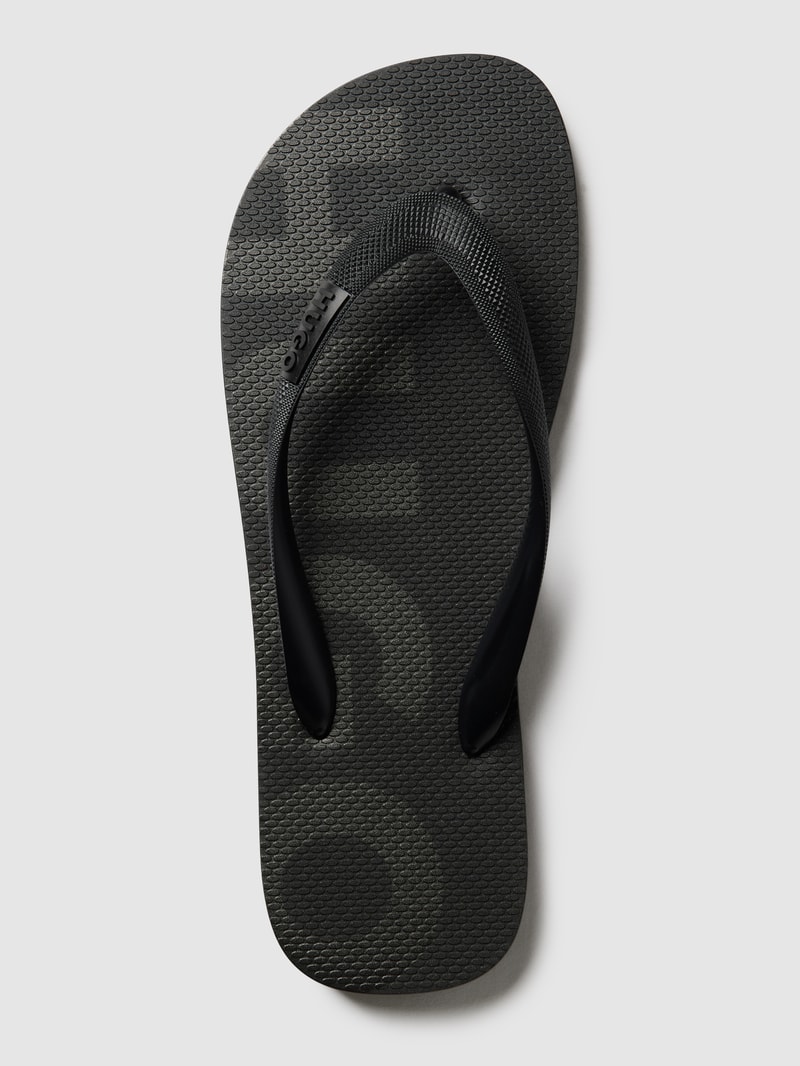 Zehentrenner mit Logo-Print Modell 'Onfire' in schwarz