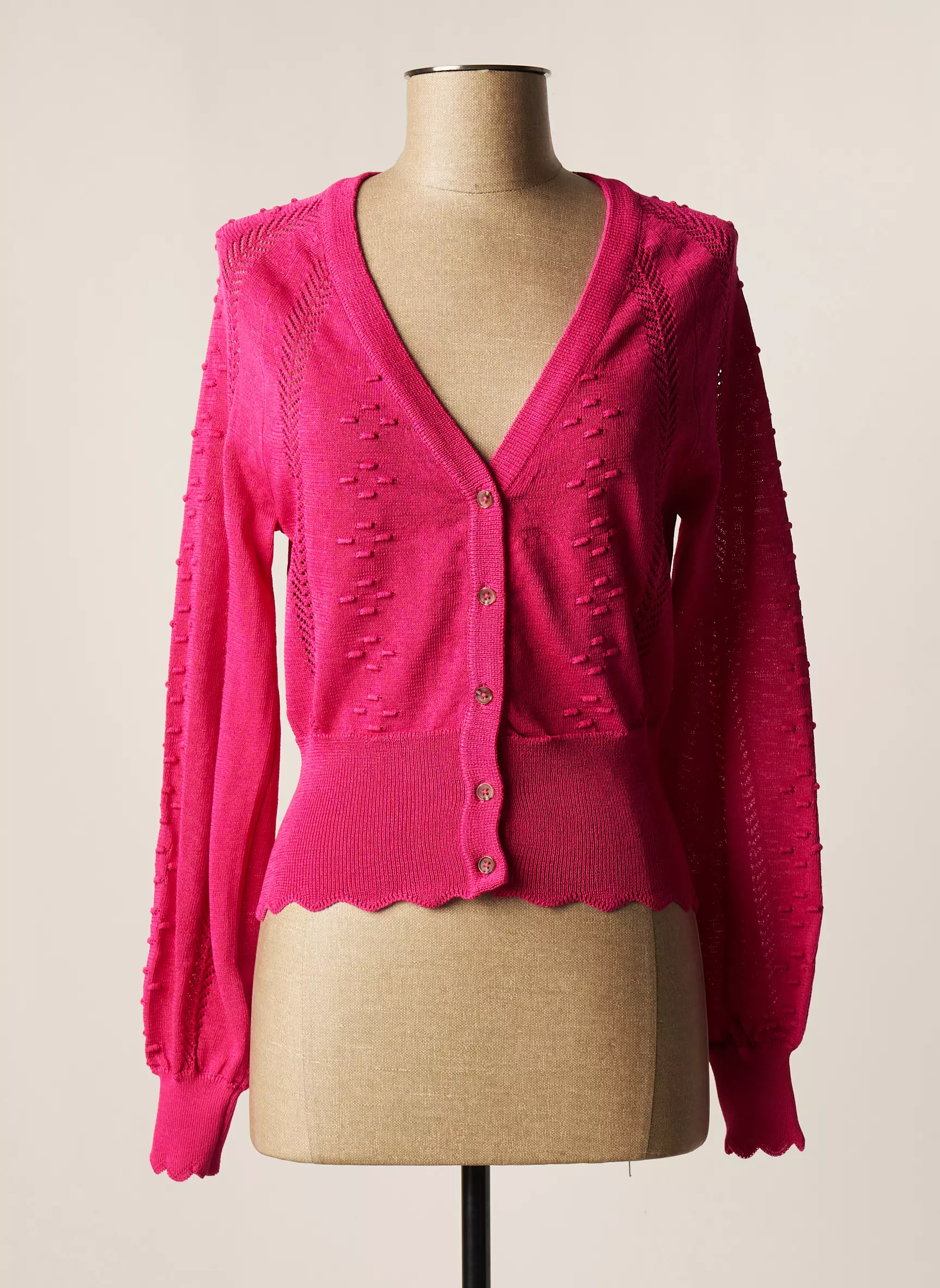 Object Cardigans Femme couleur rose