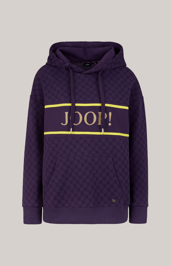 Hoodie in Lila gemustert