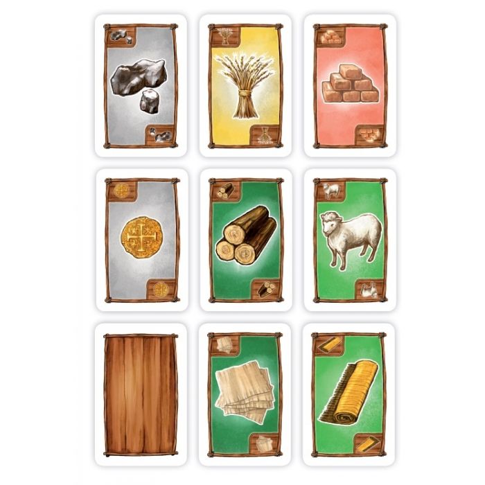 Rohstoffkarten (passend auch für Siedler)