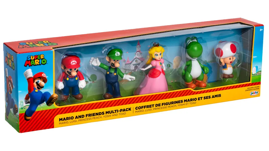 Super Mario - Mario & Friends Multi-Pack (5 Figuren à 6,5 cm)