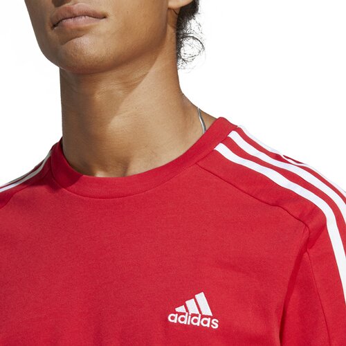 HERREN SHIRT ESSENTIALS SINGLE JERSEY 3-STREIFEN